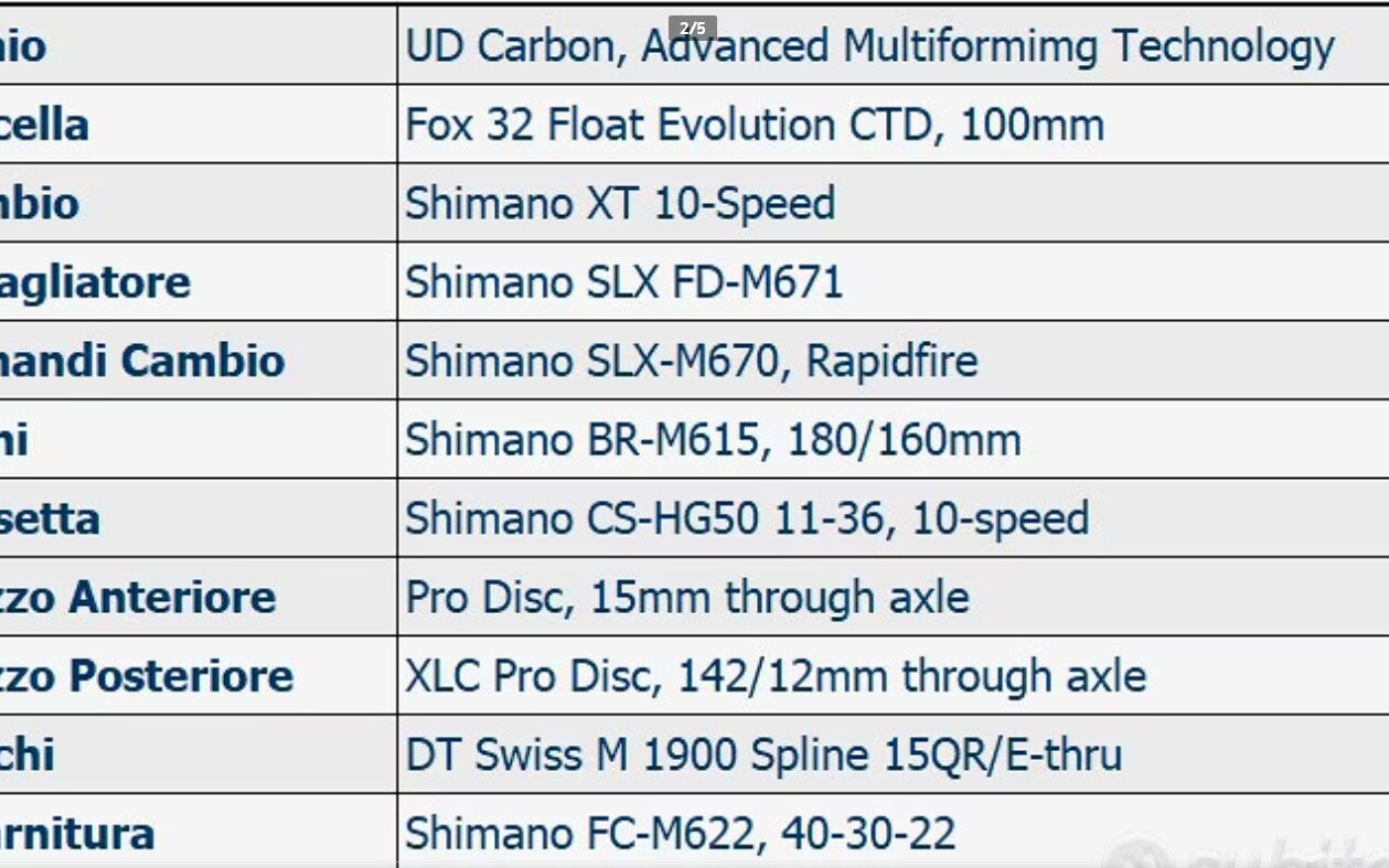 Mountain Bike Stevens Sonora ES Carbonio XT, Usata, 2018, Roma